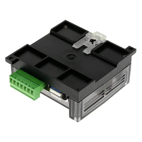 DC 24V FX1N 14MR PLC With Relay Output Industrial Control Board, black casing, green terminal block, automation projects
