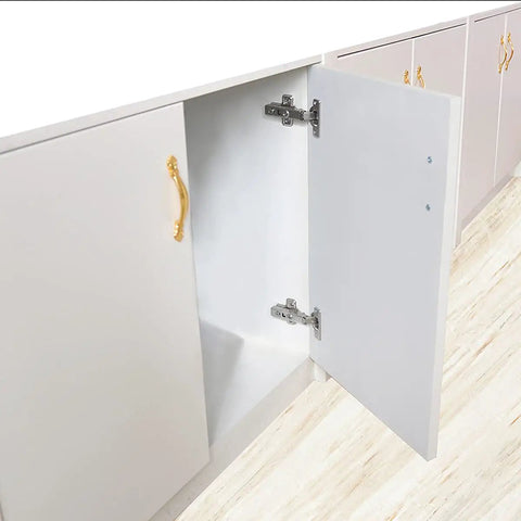 Installed Soft Close 105 Degree European Full Overlay Concealed Cabinet Hinges With Mounting Plate Clip On 2 Pairs 4 Pieces Frameless 35mm Cup