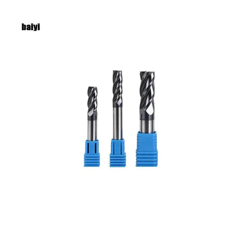 Half Inch Carbide Square End Mill With Four Flute Design And AlTiN Coating For High Performance Cutting HRC 45 Wear Resistant