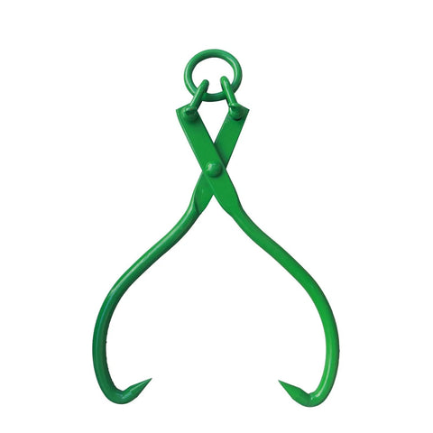 32 Inch Log Lifting Tongs Heavy Duty Grapple For Lumber Skidding And Logging Grabber in green
