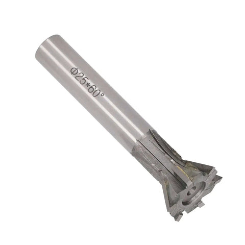 25Mm Dovetail Milling Cutter With 6 Flute Carbide End Mill 60 Degree Straight Shank For Ferrous And Nonferrous Metals Pro Grade Tool