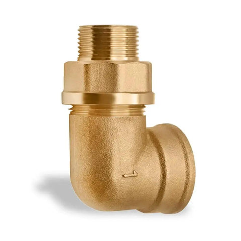 Brass Adapter Nipple Three Quarters Inch Male To One Inch Female Pipe Fitting NPT Connector For Plumbing