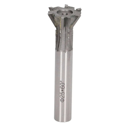 25Mm Dovetail Milling Cutter With 6 Flute Carbide End Mill 60 Degree Straight Shank For Ferrous And Nonferrous Metals