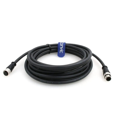 M12 8 Pin Male To Female Sensor Connector Cable Waterproof A Code Shielded Signal Cable For Industrial Automation 5M 16.4ft