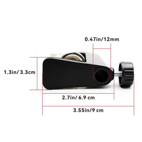 Dimensions of Heavy Duty C Clamp Desk Mount For Swing Arm Lights Monitors And DIY Projects Secure Adjustable Clamp Base