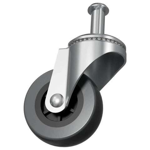 Single wheel from Six Pack 2 Inch Creeper Wheels Heavy Duty 360 Degree Swivel Stem Casters For Creeper Service Cart Stool Post Mount M8 X 20mm