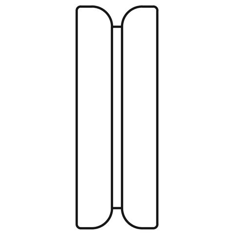 Diagram of Signature Series Bead Roller Groove Die For Metal Fabrication With Wear-Resistant Nylon Groove Roll Die Fits Eastwood Motorized Rollers 20622