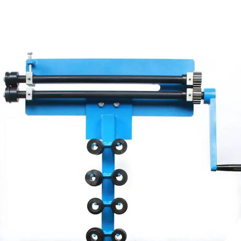Bead Roller Sheet Metal Machine With 6 Die Set Pro Kit 1.2mm Beader Roller Stand Included, showing handle and dies.