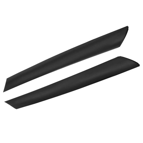 A-Pillar Trim Molding Set For Soul 2010-2013 Front Outer Right And Left, black ABS material, shown as a two-piece set