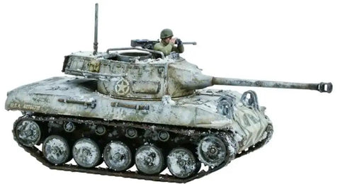 Winter US Army Bolt Action Starter Army Set 28mm scale tank model with soldier for WWII tabletop wargaming.