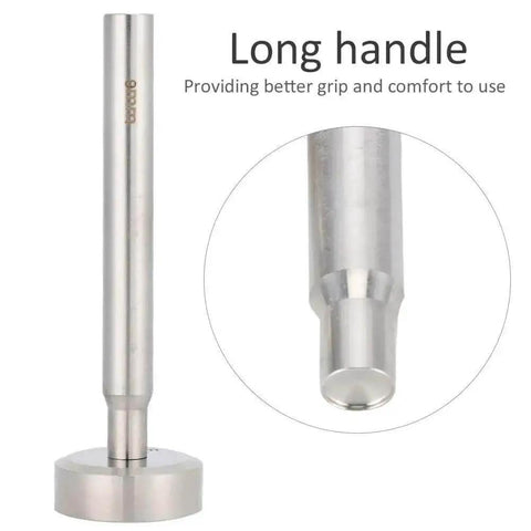 9mm Double Sided Rivet Punch For Leather Craft Dope Stainless Steel Round Hole Punch Die Tool with long handle focus