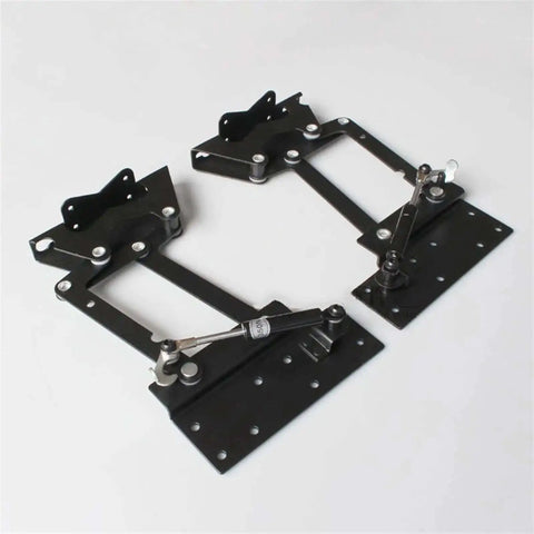 Two Piece Folding Coffee Table Hinges With Lifting Top Frame Heavy Duty Spring Lift Mechanism for Coffee Tables and Desks