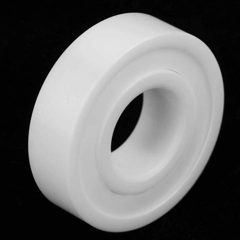 Ceramic ball bearing 12x28x8mm, white ZrO2, double-sealed 6001-2RS, 2 pcs