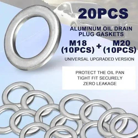 20 Pack Aluminum Drain Plug Washers For Honda Transmission Fluid And Rear Differential Replacement 18mm 20mm