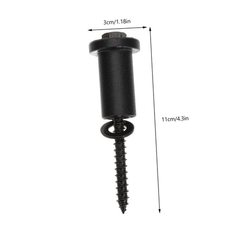 Single screw and spacer from Beefy Barn Door Hardware Kit With Adjustable Carbon Steel Spacers And Sliding Track Connectors For Home Renovation.