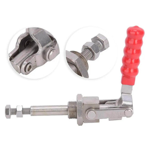 Heavy Duty 300 Lb Quick Release Toggle Clamp With 304 Stainless Steel Construction, 38mm Stroke, close-up view