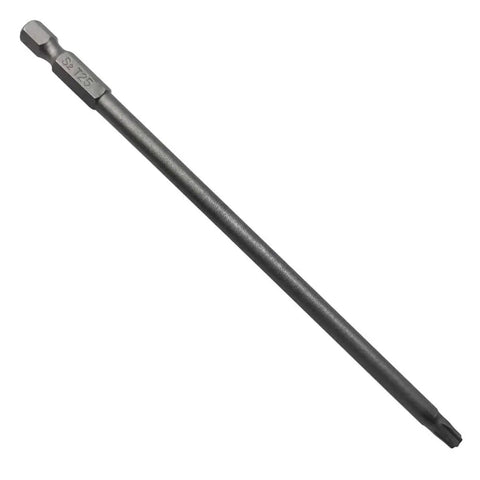 Long Torx Security Screwdriver Bit Set 6 Inch Length 150mm One Quarter Inch Hex Shank Eight In One S2 Steel Drill Bit