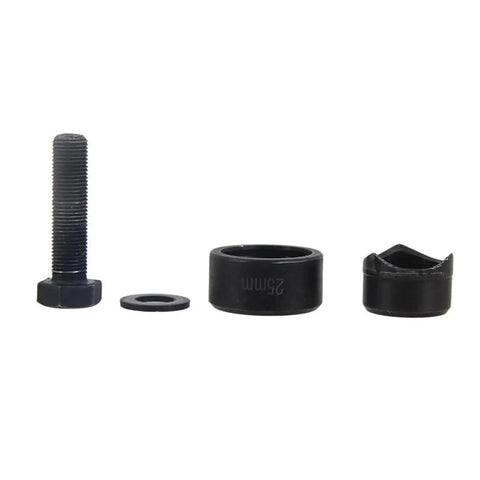 Pro Grade Metal Sheet Knockout Box Hole Cutter Die Set 25mm components for electrical boxes on white background