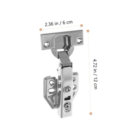Stainless Steel Hidden Door Hinge With Soft Close Mechanism For Kitchen And Bathroom Cabinets Built To Last Durable Material Easy Installation And Smooth Damping By HOMSFOU, front view.