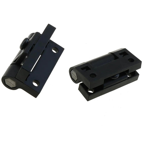 Two Pack Pro Grade Adjustable Torque Positioning Door Hinge Black Plastic 43mm By 36mm Four Countersunk Holes E6 10 301 20 Series