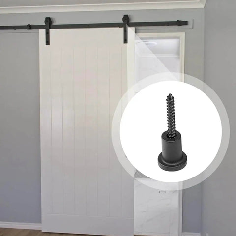Sliding barn door with Barn Door Stopper Track Spacers 1 Set For Sliding Barn Door Hardware Versatile Wall Spacer Design For Window And Door Projects Easy Installation For Diy Enthusiasts Reliable Support And Smooth Operation.