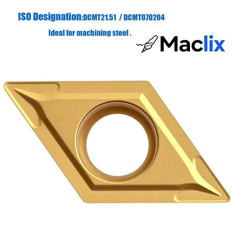 Beefed Up Carbide Turning Inserts Set For CNC Lathe CCMT060204 CCMT21.51 And DCMT070204 DCMT21.51 With TISIN Coating Replacement Inserts