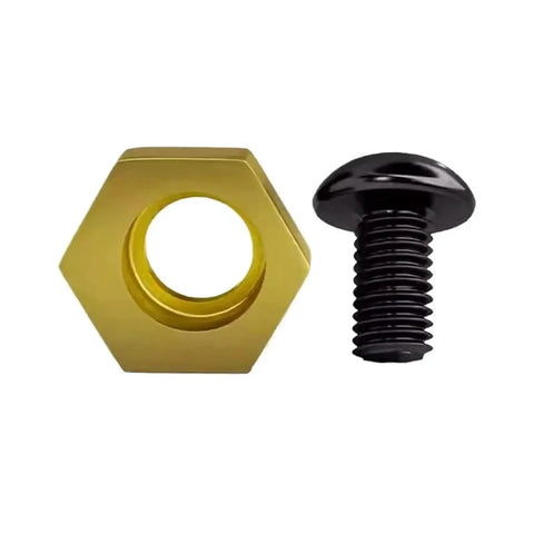 Hexagonal stainless steel nut and bolt from Six Piece Hex Eccentric Fixture Clamps Set, Stainless Steel Workholding Clamps With Nuts For Quick, Strong Secure Machining, M4 Through M16 Thread Sizes, Cam Mechanism Design For Easy Operation And High Efficiency.