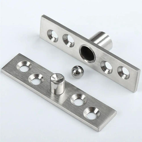 Heavy Duty Hidden Pivot Hinge For Cabinets And Doors With 360 Degree Rotation Positive Axis Eccentric Shaft Stainless Steel 75mm