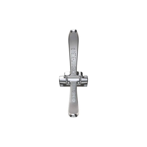 Top view of Forged Hand Seamer Tongs With Straight Handle For Sheet Metal Work Heavy Duty HVAC Roofing Tool Nine Point Five Inch Length Three Inch Jaw Width One And One Eighth Inch Deep Made In The USA.