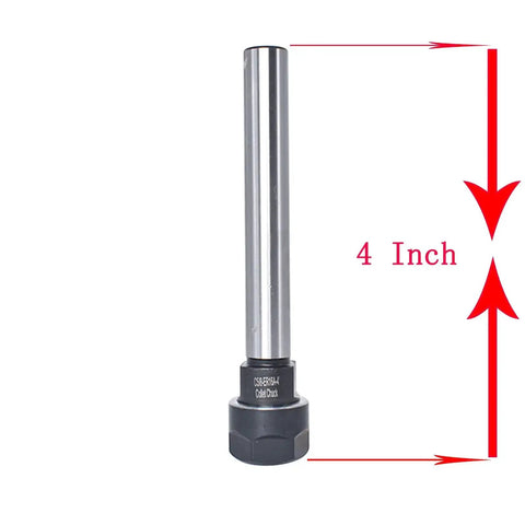 ER16 4 Inch Straight Shank CNC Milling Tool Holder For Collets Up To Five Eighths Inch Clamping Range, beefy alloy steel with handle