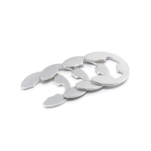 316 Stainless Steel E Clip Circlip Retaining Ring Washer For Shaft Fasteners Set GB Standard External Retaining Rings
