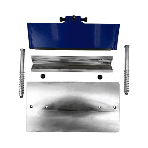 Components of Pro-Grade 12 Inch Press Brake Bender V Block Attachment for 12 or 20 Ton Hydraulic Shop Press