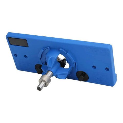 Blue Plastic Hinge Boring Jig Drilling Guide Tool Set For Cabinet Door Installation 35mm And 26mm Hinge Compatible Durable