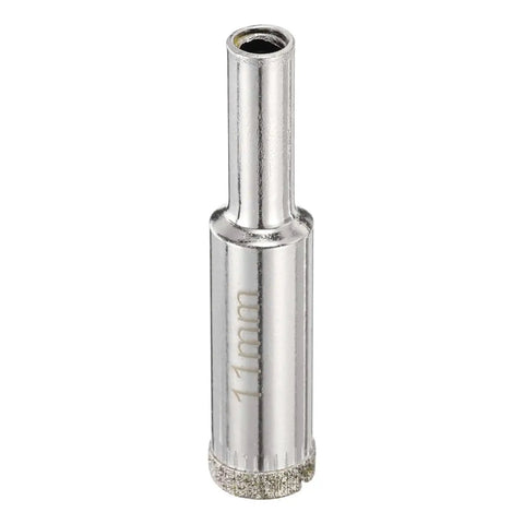 Premium Diamond Drill Bit Set For Tile Cutting, 11mm size, visible single bit, metallic finish with 6.6mm shank for precision holes