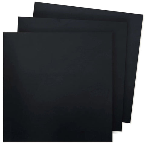 Black Phenolic Sheets 12x12 Inch One Eighth Inch Thick Pack of 3 Laminated Resin Boards for Electronics Fixtures DIY Projects and Crafts Pro for Electrical Enclosures Spacers and Prototyping.