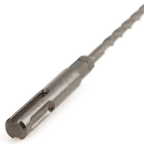 Close-up of Heavy Duty 5 Piece SDS Plus Hammer Drill Bit Set, Three Sixteenth Inch Diameter, Six Inch Length, Tungsten Carbide Tips