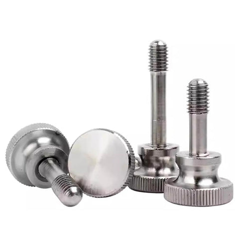 M3x10mm Captive Screws With Knurled Thumb Head Stainless Steel 4 Pack Heavy Duty Panel Fasteners for Metal Enclosures Electronics