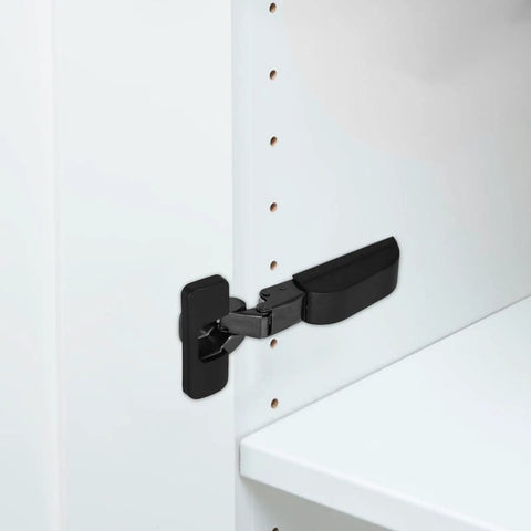 Slick Soft Close Concealed Cabinet Door Hinge With Silent Damping For Kitchen Cabinets Two Stage Closing Force Mid Bend Overlay Hardware installed