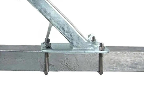 Boat trailer bow rest catcher assembly, hot-dip galvanized with marine rubber-covered post and adjustable fit