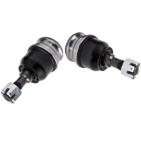 Close-up of ball joints from Two Piece Front Lower Control Arm With Ball Joint Kit For Subaru Forester 2009 2013 And Subaru Impreza WRX 2011 2014 Direct Fit Suspension Replacement With Ball Joint MS801051 MS801052.