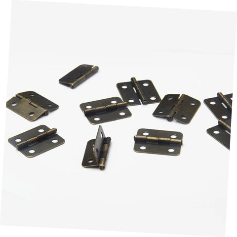 Heavy Duty Spring Hinges Kit 500 Pieces For Boxes And Cabinets With Screws Miniature Iron Hinges Antique Style Hardware