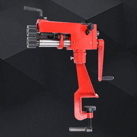 7 Inch Sheet Metal Bead Roller Hand Crank Pro Grade Beading Bender With 6 Die Sets and Clip for Burring Edging Flanging
