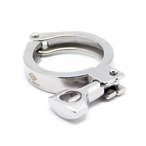 QiiMii stainless steel 2-inch sanitary clamp with single pin, tri-clamp style