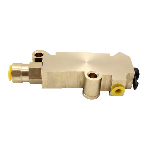 Brass PV2 proportioning valve for drum brakes; front and rear drum, fits 1978–1987 full-size GM/Mopar trucks