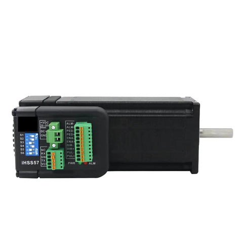 Closed Loop Stepper Servo Driver Motor With 1500 RPM And 1000 Line Encoder For CNC Machine Kits, front view showcasing connections.