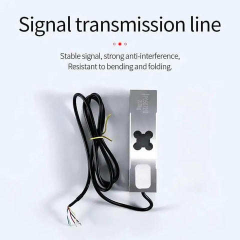 Single Point Load Cell For Weighing Platforms, Heavy Duty Rectangle Cantilever Sensor with wiring, steel body, 0 to 350KG capacity