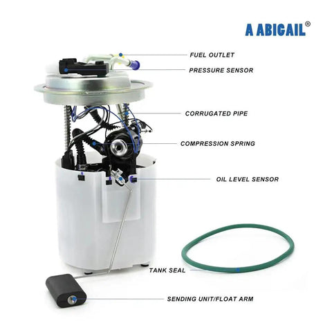 High Flow Fuel Pump Assembly Replacement For Chevy Avalanche Suburban 1500 5.3L, with labeled components shown