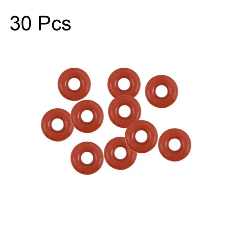 Red Silicone O Ring Set 4.5Mm Od 1.5Mm Id 1.5Mm Width VMQ Seal Gasket Pack Of 30 For Travel Mugs And Small Gadgets High Temp Resistant Leak Prevention