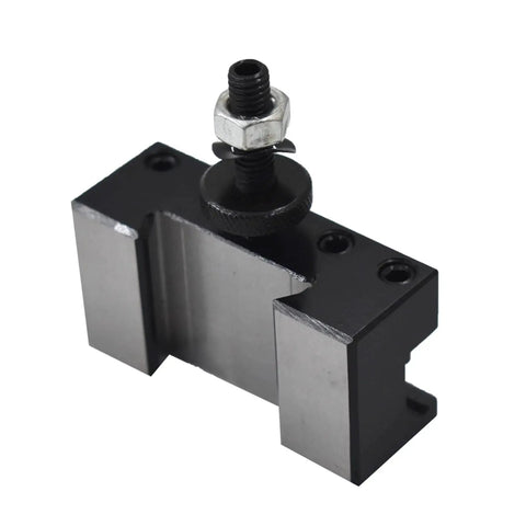 Quick Change Lathe Turning Tool Holder For OXA 250 002 Post And Facing Tough Steel Construction with hardened and ground parts.