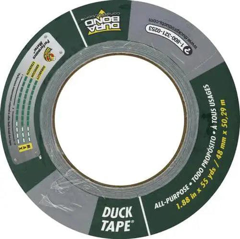 Duct Tape 1.88 Inch By 60 Yard Silver For Quick Repairs And Sealing roll, top view